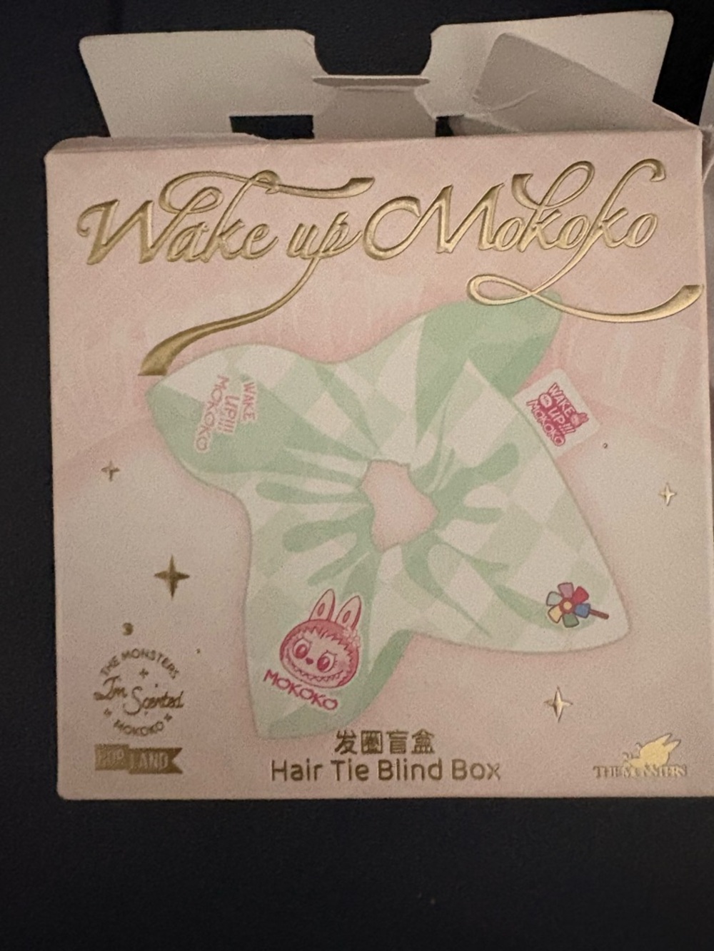 Pop Land Wake up Mokoko Mint Green Hair Tie- let’s take a nap